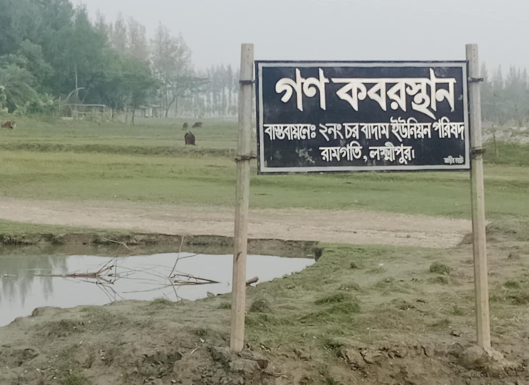 রামগতিতে গণকবরস্থান নির্মাণের টাকা আত্মসাতের অভিযোগ